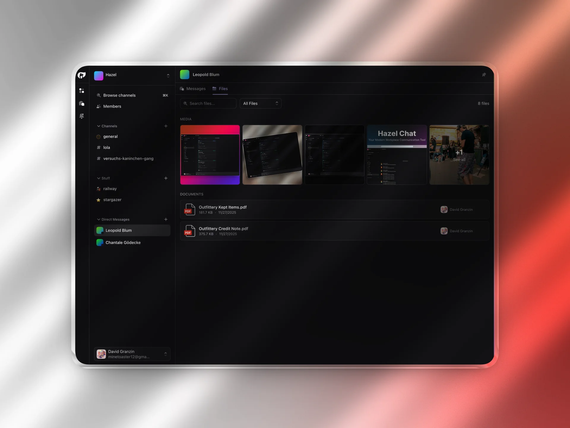 Search and media in Hazel